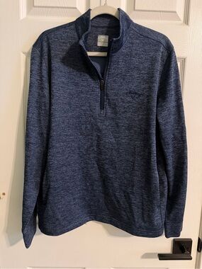 Callaway Men's Heathered Navy Quarter-Zip Pullover - Size M